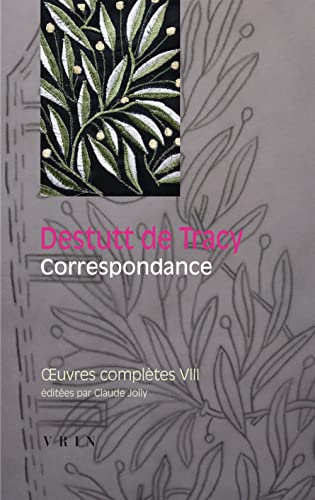 9782711624492: Oeuvres compltes: Tome 8, Correspondance: VIII (Bibliotheque Des Textes Philosophiques)