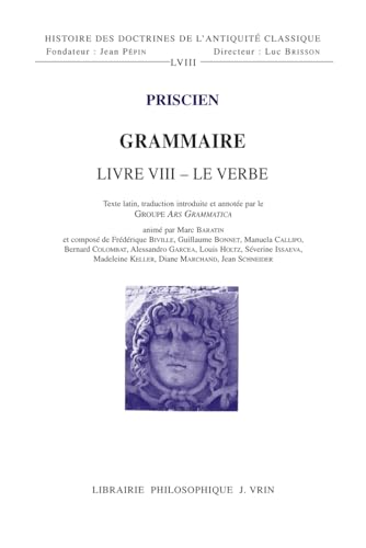 Beispielbild fr Grammaire Livre VIII zum Verkauf von ISD LLC