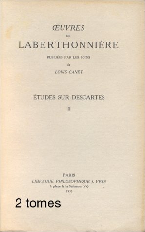 Beispielbild fr Etudes Sur Descartes (Bibliotheque D'Histoire de la Philosophie) (French Edition) zum Verkauf von Gallix