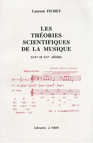 Beispielbild fr theories scientifiques de la musique zum Verkauf von ISD LLC
