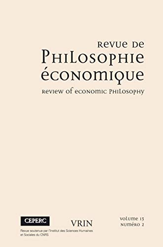 9782711652075: Varia (Revue De Philosophie Economique)
