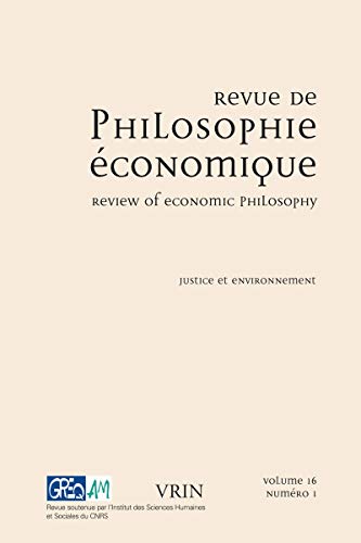 Stock image for Justice Et Environnement (Revue de Philosophie Economique) (French Edition) [FRENCH LANGUAGE - Soft Cover ] for sale by booksXpress