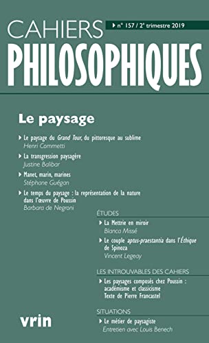 9782711660094: Le Paysage: 157 (Cahiers Philosophiques)