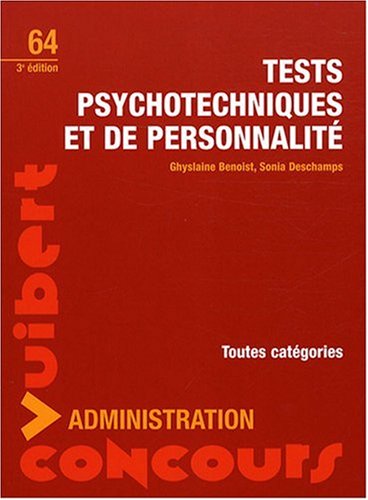 Imagen de archivo de Tests psychotechniques et de personnalit a la venta por Ammareal