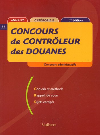 Beispielbild fr Concours de Contrleur des douanes zum Verkauf von Ammareal