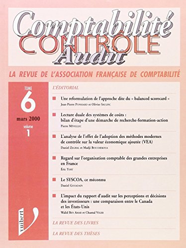 Stock image for Contrle, audit et comptabilit, volume 1 - tome 6 for sale by medimops