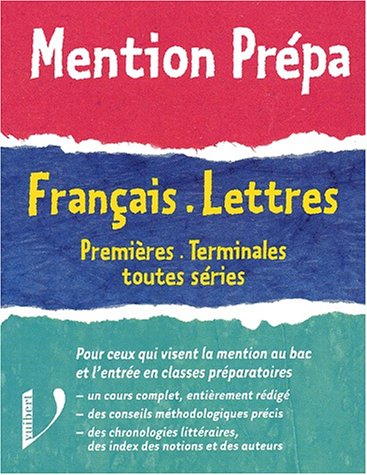 Stock image for Franais-Lettres 1res et Terminales toutes sries for sale by Ammareal
