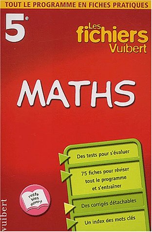 Stock image for Les fichiers Vuibert : Maths, 5e for sale by medimops