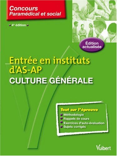 Stock image for Entre en instituts d'AS-AP : Culture gnrale for sale by medimops