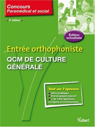 9782711738212: Entre orthophoniste : QCM de culture gnrale