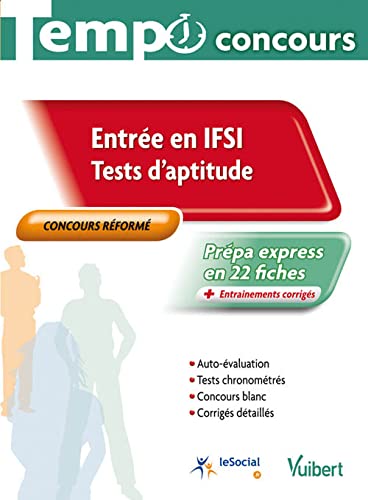 Imagen de archivo de Concours IFSI - Tests d'aptitude - Ecrit - Tempo - L'essentiel en fiches: Infirmier - Concours rform a la venta por Ammareal