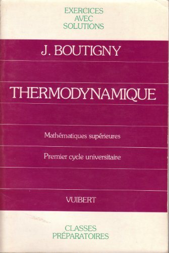 Imagen de archivo de Thermodynamique a la venta por A TOUT LIVRE