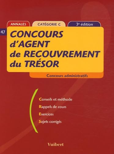 Beispielbild fr Concours d'agent de recouvrement du Trsor: Catgorie C zum Verkauf von Ammareal