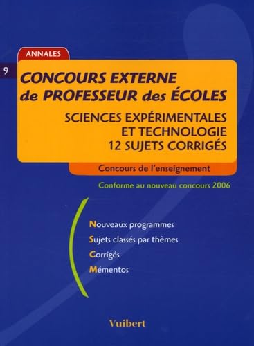 Beispielbild fr Concours externe de Professeur des Ecoles : Sciences exprimentales et Techno. zum Verkauf von secretdulivre