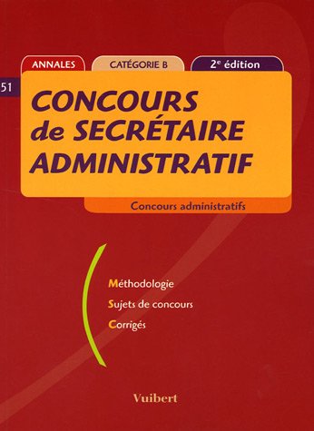 Beispielbild fr Concours de secrtaire administratif zum Verkauf von Ammareal
