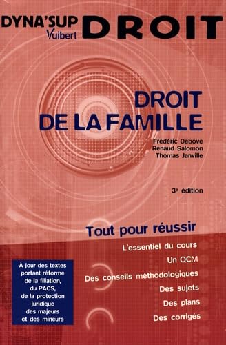 Stock image for Droit De La Famille for sale by RECYCLIVRE