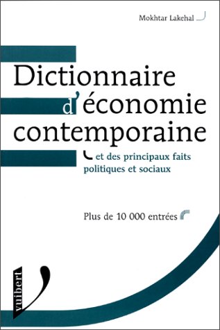 Stock image for Dictionnaire d'conomie contemporaine for sale by Ammareal