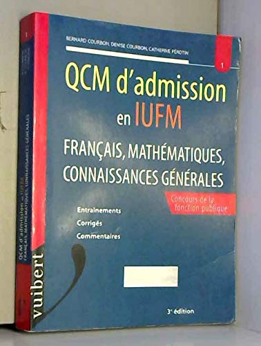 QCM d'admission en IUFM