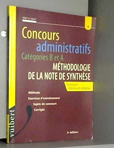 Beispielbild fr Mthodologie de la note de synthse zum Verkauf von Chapitre.com : livres et presse ancienne