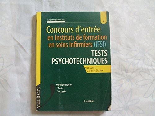 Imagen de archivo de IFSI : tests psychotechniques, numro 6 a la venta por Librairie Th  la page