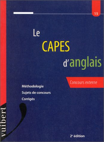 Beispielbild fr Le Capes d'anglais, numro 15 zum Verkauf von medimops