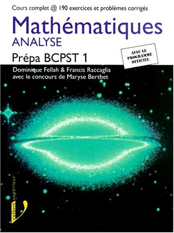 Imagen de archivo de Mathmatiques, Prpa BCPST 1 : Analyse a la venta por Ammareal