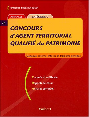 9782711793693: Concours d'agent territorial qualifi du patrimoine