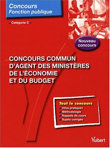 Stock image for Concours commun d'agent des ministres de l'conomie et du budget : Catgorie C for sale by medimops