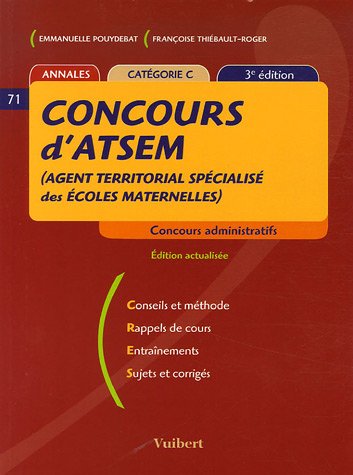 Beispielbild fr Concours d'ATSEM (Agent Territorial Spcials des Ecoles Maternelles) : Catgorie C zum Verkauf von Ammareal