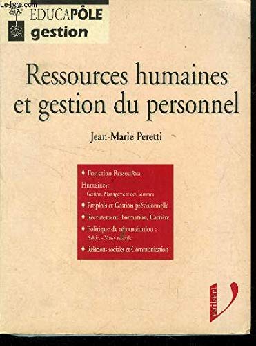 Stock image for RESSOURCES HUMAINES ET GESTION PERSONNEL for sale by Ammareal