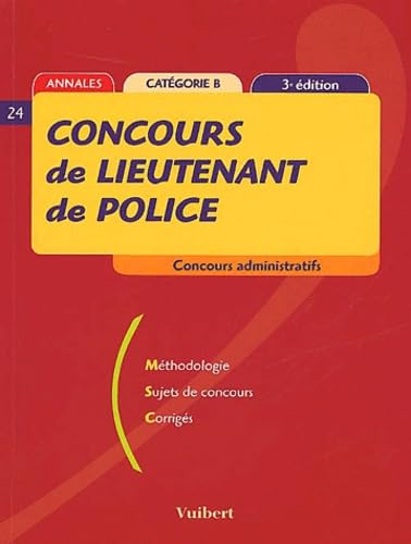 Beispielbild fr Concours de lieutenant de Police catgorie B. 3me dition zum Verkauf von medimops