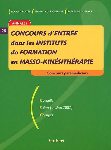 Imagen de archivo de Concours d'entre dans les instituts de formation en masso-kinsithrapie a la venta por medimops