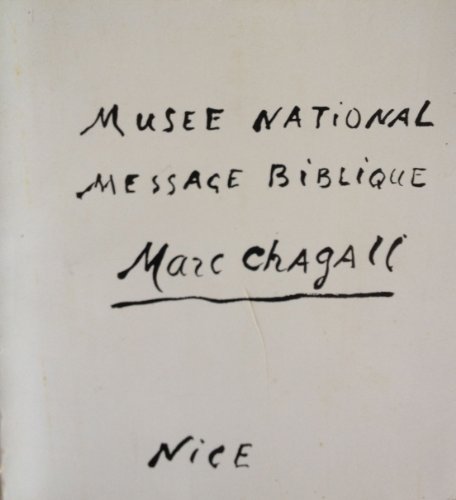 9782711800339: National Museum Message Biblique Marc Chagall