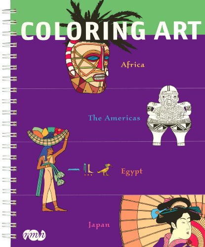 Beispielbild fr COLORING ART - AFRICA / THE AMERICAS / EGYPT / JAPAN (ANGLAIS) zum Verkauf von WeBuyBooks