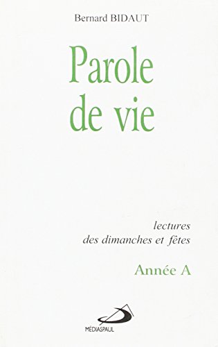 Beispielbild fr Parole de vie, annee a zum Verkauf von Ammareal