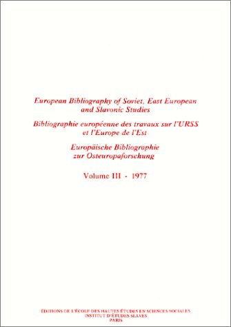 Stock image for Bibliographie europenne des travaux sur l URSS et l Europe for sale by Buchpark