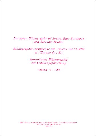 9782713208539: Bibliographie europenne des travaux sur l’URSS et l’Europe