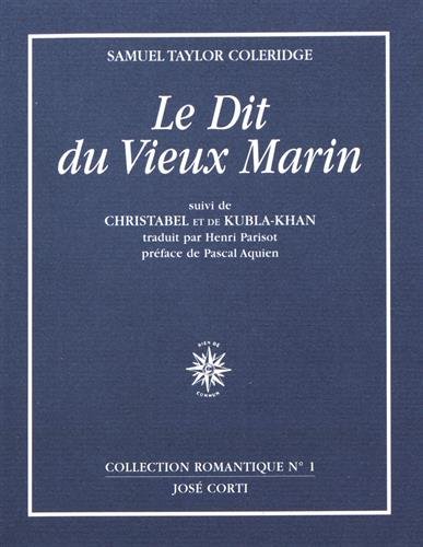Stock image for Le Dit Du Vieux Marin. Christabel. Kubla-khan for sale by RECYCLIVRE