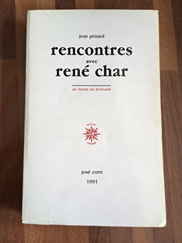 9782714304094: Rencontres avec Ren Char