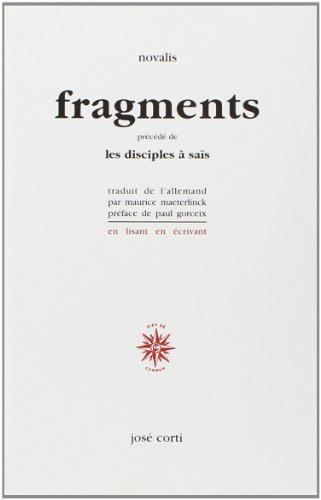 Imagen de archivo de Fragments, prcd de "Les Disciples  Sas" a la venta por medimops