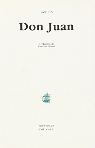 Don Juan (9782714304643) by AZORIN/MANSO CHRISTIAN
