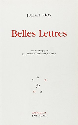 Beispielbild fr Belles lettres zum Verkauf von Ammareal