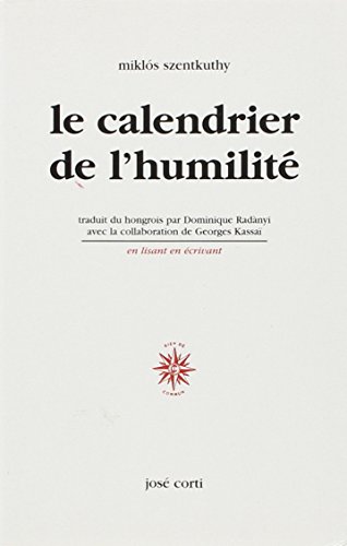 Beispielbild fr Calendrier de l'humilit zum Verkauf von Gallix