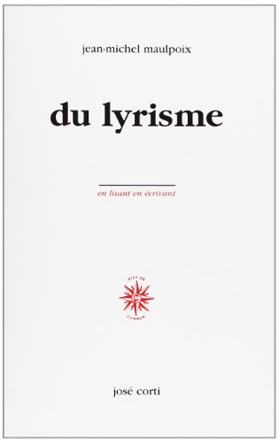 Beispielbild fr Du lyrisme (livre non massicot) zum Verkauf von medimops