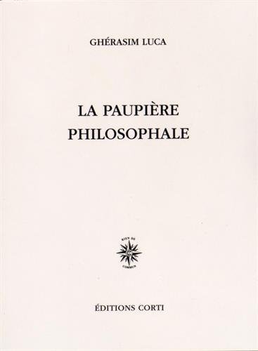 Imagen de archivo de La paupire philosophale a la venta por Gallix