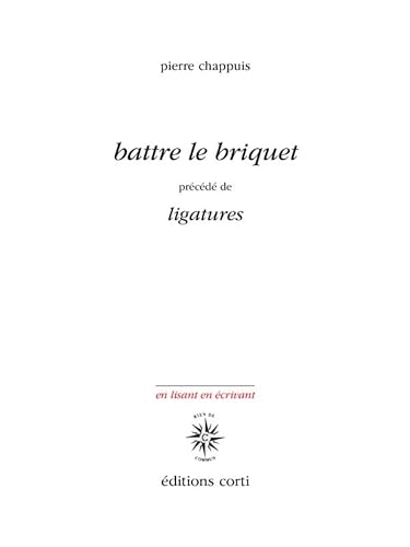 9782714312020: BATTRE LE BRIQUET