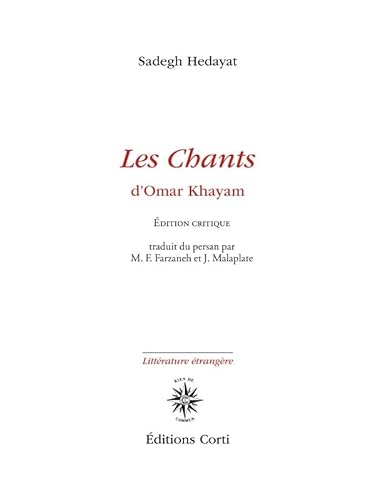 9782714312679: Les Chants d'Omar Khayam