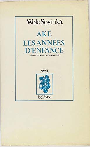 Beispielbild fr Ake : Les Annees D'Enfance zum Verkauf von Librairie Th  la page