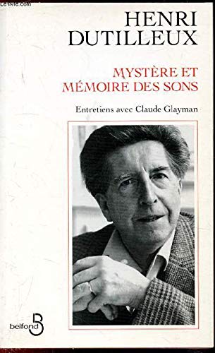 Stock image for Mystre Et Mmoire Des Sons : Entretiens Avec Claude Glayman for sale by RECYCLIVRE