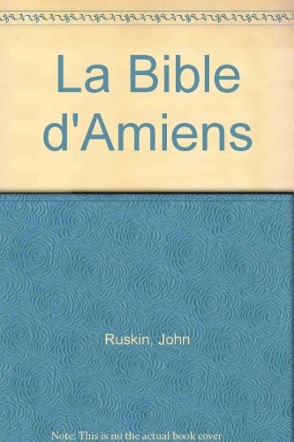 Imagen de archivo de La bible d'amiens a la venta por Librairie Theatrum Mundi